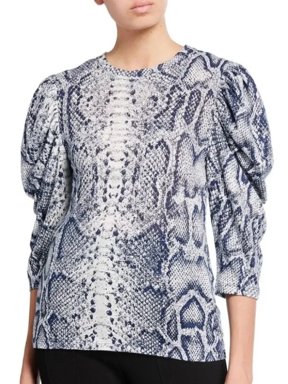 PROENZA SCHOULER SnakeSkin Print Cotton Top - SZ M